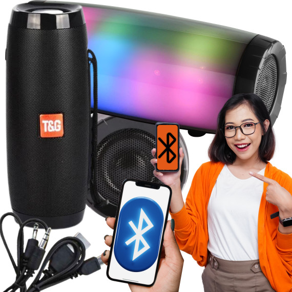 Głośnik Bluetooth TG165C Czarny TG165 T&G Czarny