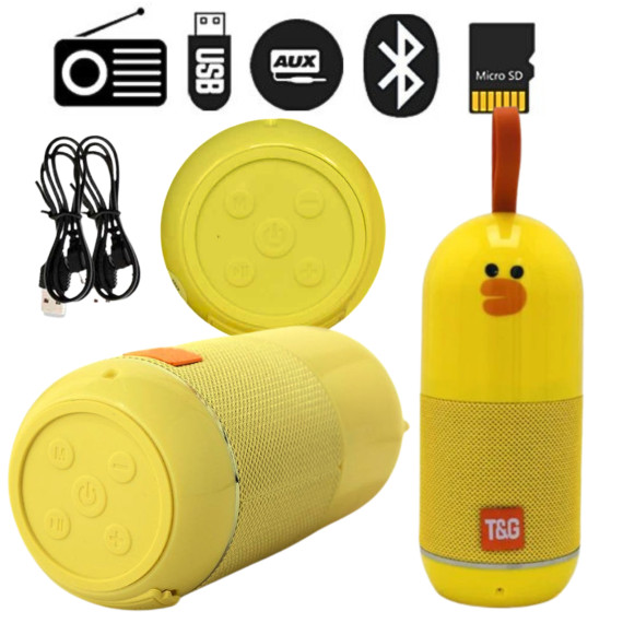 Głośnik Bluetooth TG502 T&G Żółty