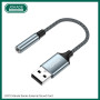 Adapter USB jack 3,5mm JOKADE JC010 JOKADE Czarny