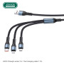 Kabel 3w1 do iPhone Lightning 8-pin + Typ C + Micro JA024 JOKADE Czarny
