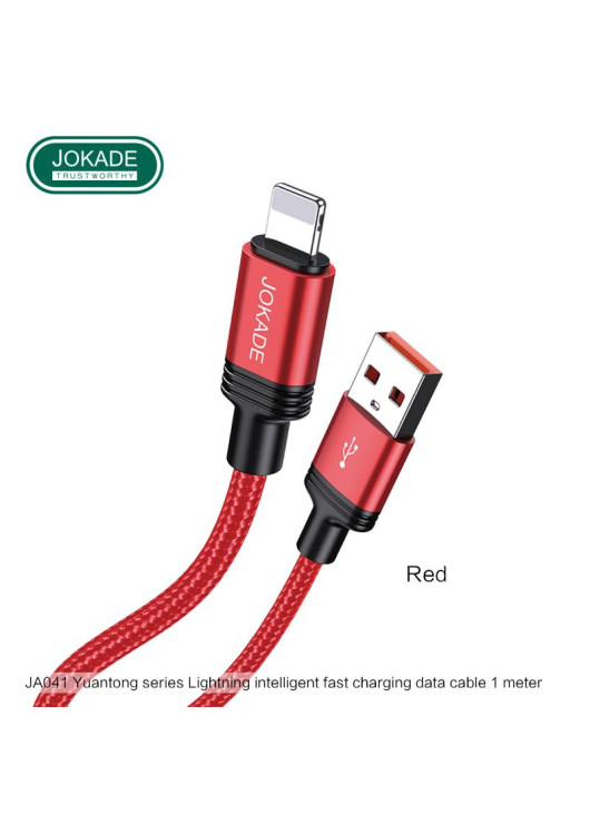 KABEL JOKADE 5A JA041 USB LIGHTNING CZERWONY Lightning JOKADE Czerwony