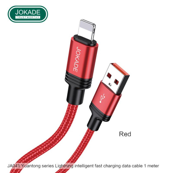 KABEL JOKADE 5A JA041 USB LIGHTNING CZERWONY Lightning JOKADE Czerwony