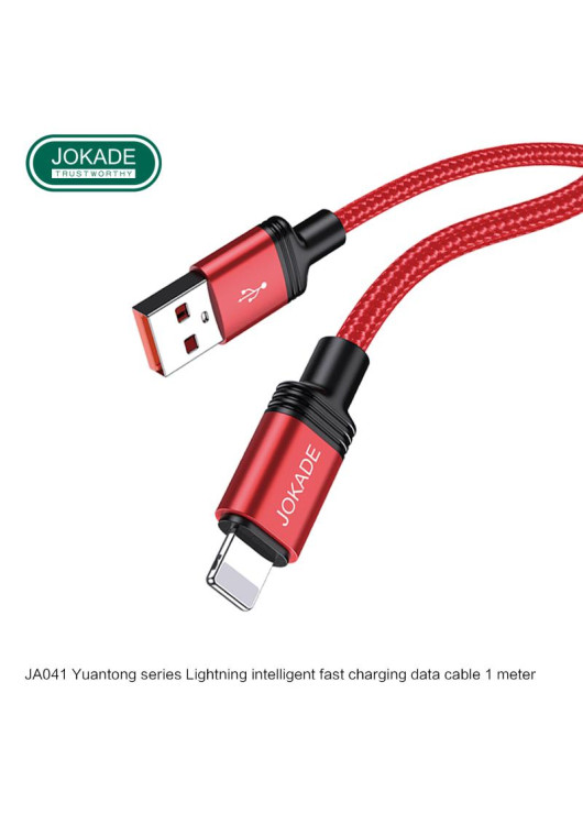 KABEL JOKADE 5A JA041 USB LIGHTNING CZERWONY Lightning JOKADE Czerwony