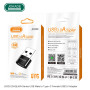 Adapter USB męski do TYP C żeński JOKADE JC020 JOKADE Czarny