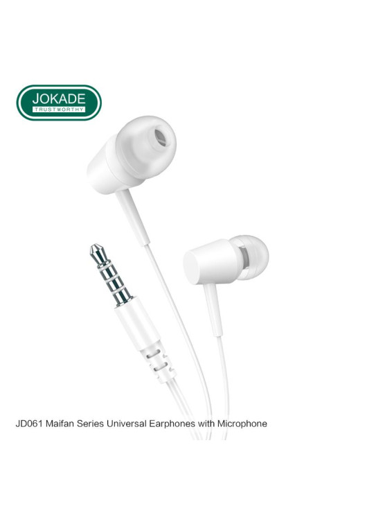 Słuchawki Jokade JD061 3.5 mm Białe JOKADE Biały