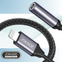 Adapter Słuchawkowy iPhone Lightning na mini jack 3,5mm JOKADE JC001 JOKADE Czarny