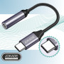 Adapter Słuchawkowy USB Typ C na mini jack 3,5mm JOKADE JC001 TYP C JOKADE Srebrny
