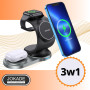 Ładowarka indukcyja 3w1 15W JOKADE JK007 JOKADE Czarny