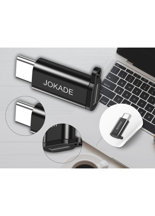 Adapter Type C męski do Lightning JOKADE JC016 JOKADE Czarny