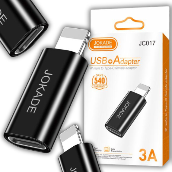 Adapter Lightning do Typ C żeński JOKADE JC017 JOKADE Czarny