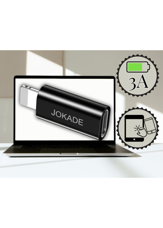 Adapter Lightning do Typ C żeński JOKADE JC017 JOKADE Czarny