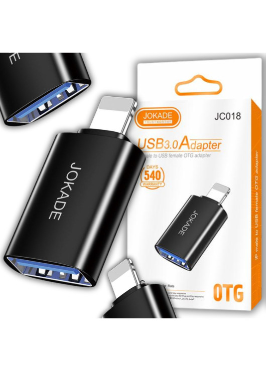 Adapter OTG Lightning do USB żeński JOKADE JC018 JOKADE Czarny
