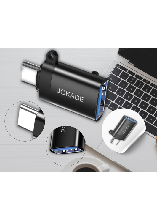 Adapter TYP C męski do do USB żeński OTG JOKADE JC019 JOKADE Czarny