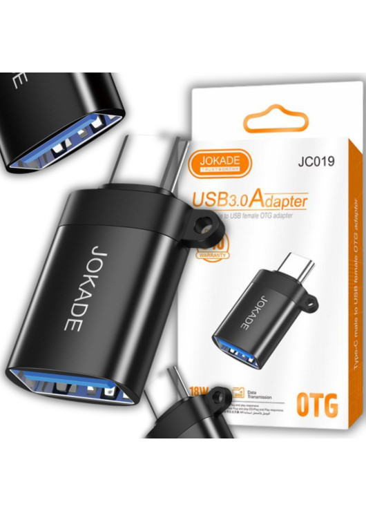Adapter TYP C męski do do USB żeński OTG JOKADE JC019 JOKADE Czarny