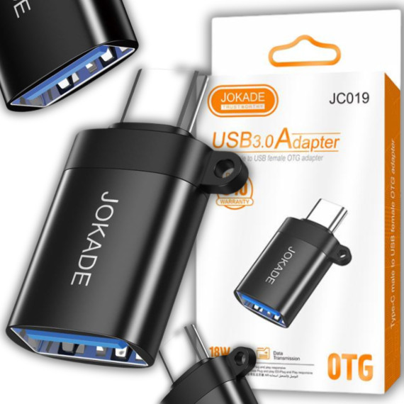 Adapter TYP C męski do do USB żeński OTG JOKADE JC019 JOKADE Czarny