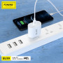 FONENG ładowarka sieciowa EU39 PD 20W 1xUSB-C + kabel USB-C - Lightning Biały Foneng Biały
