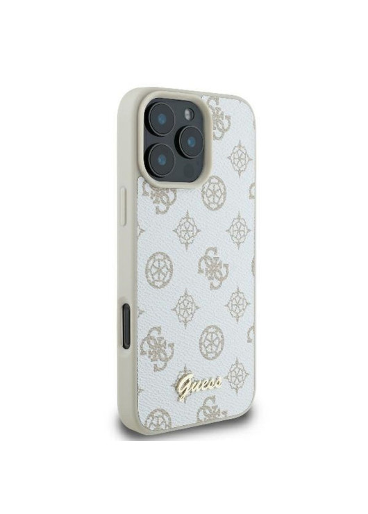 GUESS futerał kompatybilny z MagSafe GUHMP16XPGPYSH (PU Peony Script Logo) biały Apple iPhone 16 Pro Max Guess Biały