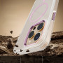 Etui Clear Thin Mag Apple iPhone 16e Przezroczysty z ramką złoty róż