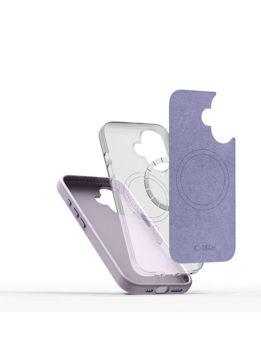 TECH-PROTECT SILICONE PURE MAGSAFE MAUVE Apple Iphone 15 Pro Tech-Protect Fioletowy