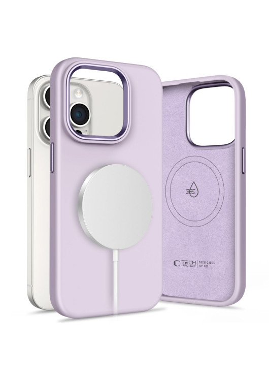 TECH-PROTECT SILICONE PURE MAGSAFE MAUVE Apple Iphone 15 Pro Tech-Protect Fioletowy