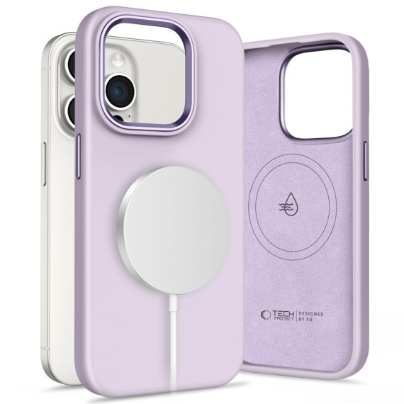 TECH-PROTECT SILICONE PURE MAGSAFE MAUVE Apple Iphone 15 Pro Tech-Protect Fioletowy