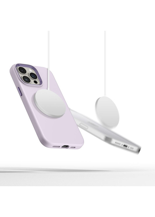 TECH-PROTECT SILICONE PURE MAGSAFE MAUVE Apple Iphone 15 Pro Max Tech-Protect Fioletowy