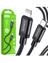 KABEL JOKADE 30W JA041 TYP-C DO LIGHTNING CZARNY Typ C / Typ C JOKADE Czarny