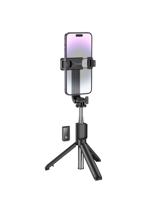 Borofone Uchwyt Selfie BY11 Happy bluetooth ze statywem i pilotem czarny Borofone Czarny