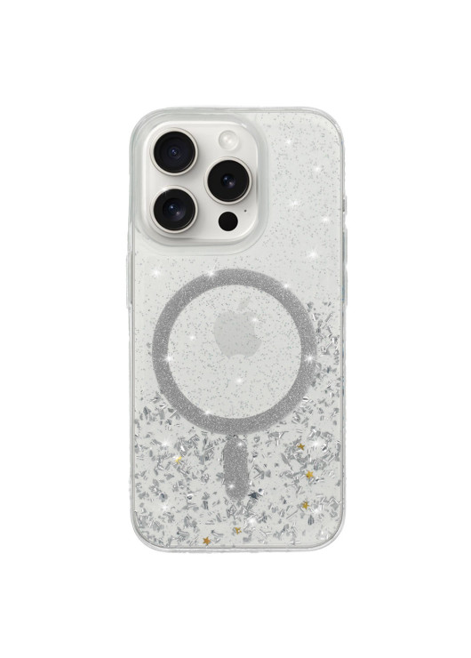 Moonlite Magsafe Case Samsung S25 Plus Odcienie srebrnego