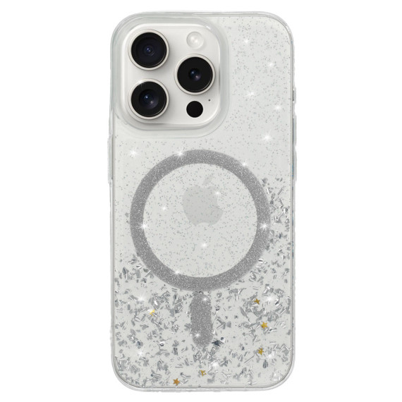 Moonlite Magsafe Case Samsung S25 Plus Odcienie srebrnego