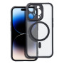 Futerał Matte Mag Cover kompatybilny z MagSafe Apple iPhone 16 Pro Max Przezroczysty z czarną ramką