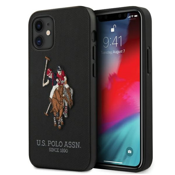 US Polo USHCP12SPUGFLBK czarny/black Polo Embroidery Collection Apple iPhone 12 Mini Czarny