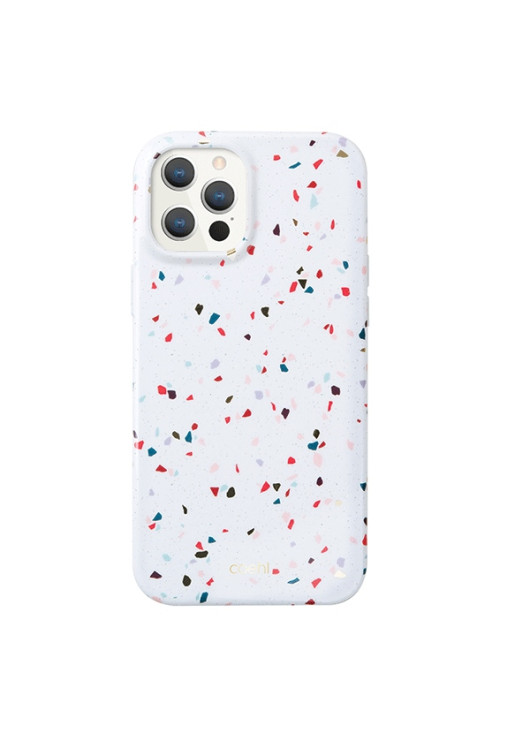 UNIQ etui Coehl Terrazzo biały/natural white Apple iPhone 12/12Pro UniQ Biały