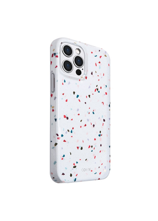 UNIQ etui Coehl Terrazzo biały/natural white Apple iPhone 12/12Pro UniQ Biały