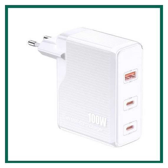 Ładowarka sieciowa JOKADE JB059 GAN 2 x USB C + USB A 100W JOKADE Biały
