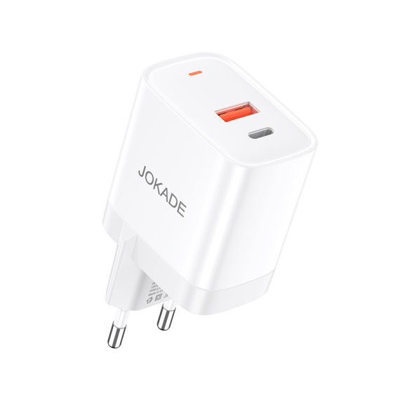 Ładowarka sieciowa PD 30W JOKADE JB081 USB + USB-Typ C JOKADE Biały