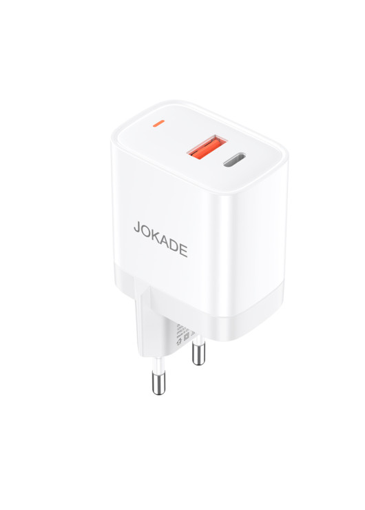 Ładowarka sieciowa PD 30W JOKADE JB081 USB + USB-Typ C JOKADE Biały