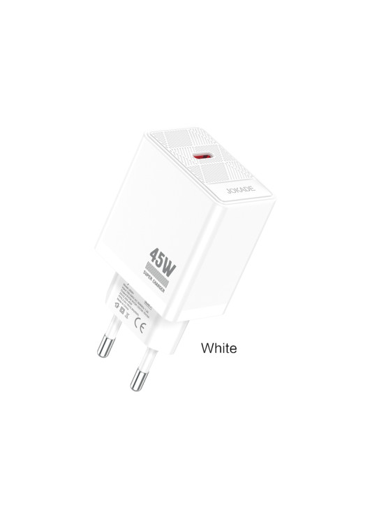 Ładowarka sieciowa JOKADE JB091 USB C 45W Biała JOKADE Biały