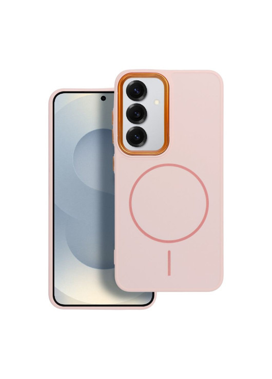 Etui FRAME MAG COVER kompatybilny z MagSafe Samsung Galaxy A26 5G Jasnoróżowy