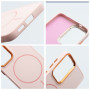 Etui FRAME MAG COVER kompatybilny z MagSafe Samsung Galaxy A26 5G Jasnoróżowy