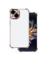 Nakładka Anti Shock Chrome Apple iPhone 12 Przeźroczysty złota ramka