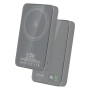 Blavec Power Bank 10000mAh BJ-04 Slim 13,5mm - Typ C - 22,5W magnetyczny indukcyjny Magsafe 3 w 1 (PBBJ04-MC10G) szary szklany
