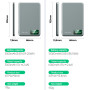Blavec Power Bank 10000mAh BJ-04 Slim 13,5mm - Typ C - 22,5W magnetyczny indukcyjny Magsafe 3 w 1 (PBBJ04-MC10G) szary szklany