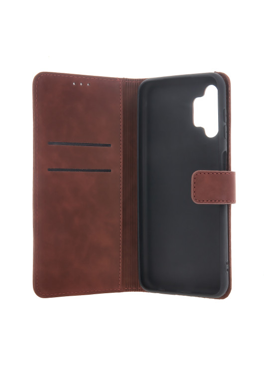 Etui Portfel Smart Velvet Motorola E13 Brązowy