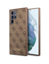 Guess nakładka GUHCS23LG4GFBR brązowa hard case 4G Metal Gold Logo Samsung S23 Ultra Guess Brązowy