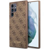 Guess nakładka GUHCS23LG4GFBR brązowa hard case 4G Metal Gold Logo Samsung S23 Ultra Guess Brązowy