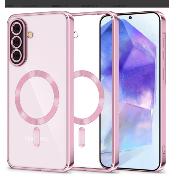 TECH-PROTECT MAGFLEX MAGSAFE Samsung Galaxy A56 5G Tech-Protect Przezroczysty z ramką złoty róż