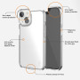 Ugly Rubber nakładka Vogue transparentna Apple Iphone 14 PRO Przezroczysty