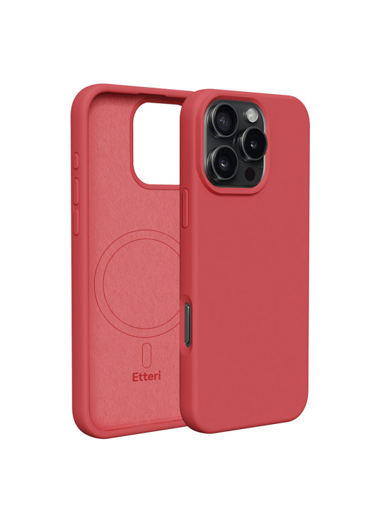 Nakładka Etteri Silicone Mag Case Apple iPhone 16 Pro Max Etteri Malinowy