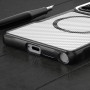 Nakładka Defender Carbon Mag Samsung Galaxy S25 Ultra Przezroczysty z czarną ramką